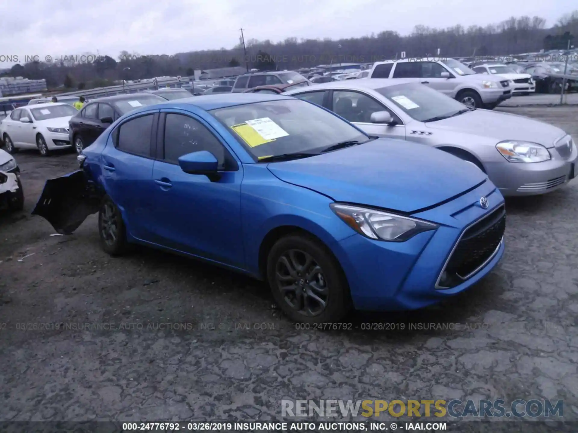 1 Photograph of a damaged car 3MYDLBYV5KY500461 TOYOTA YARIS 2019