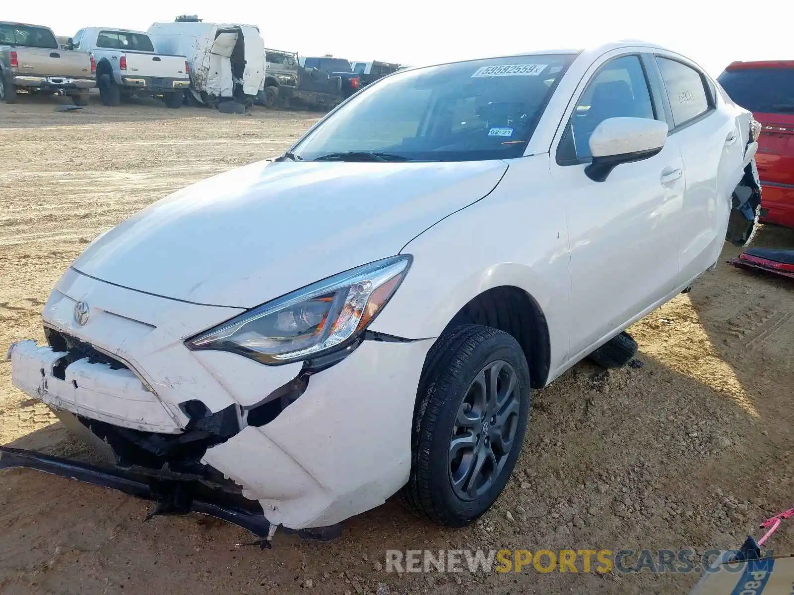 2 Photograph of a damaged car 3MYDLBYV5KY501156 TOYOTA YARIS 2019