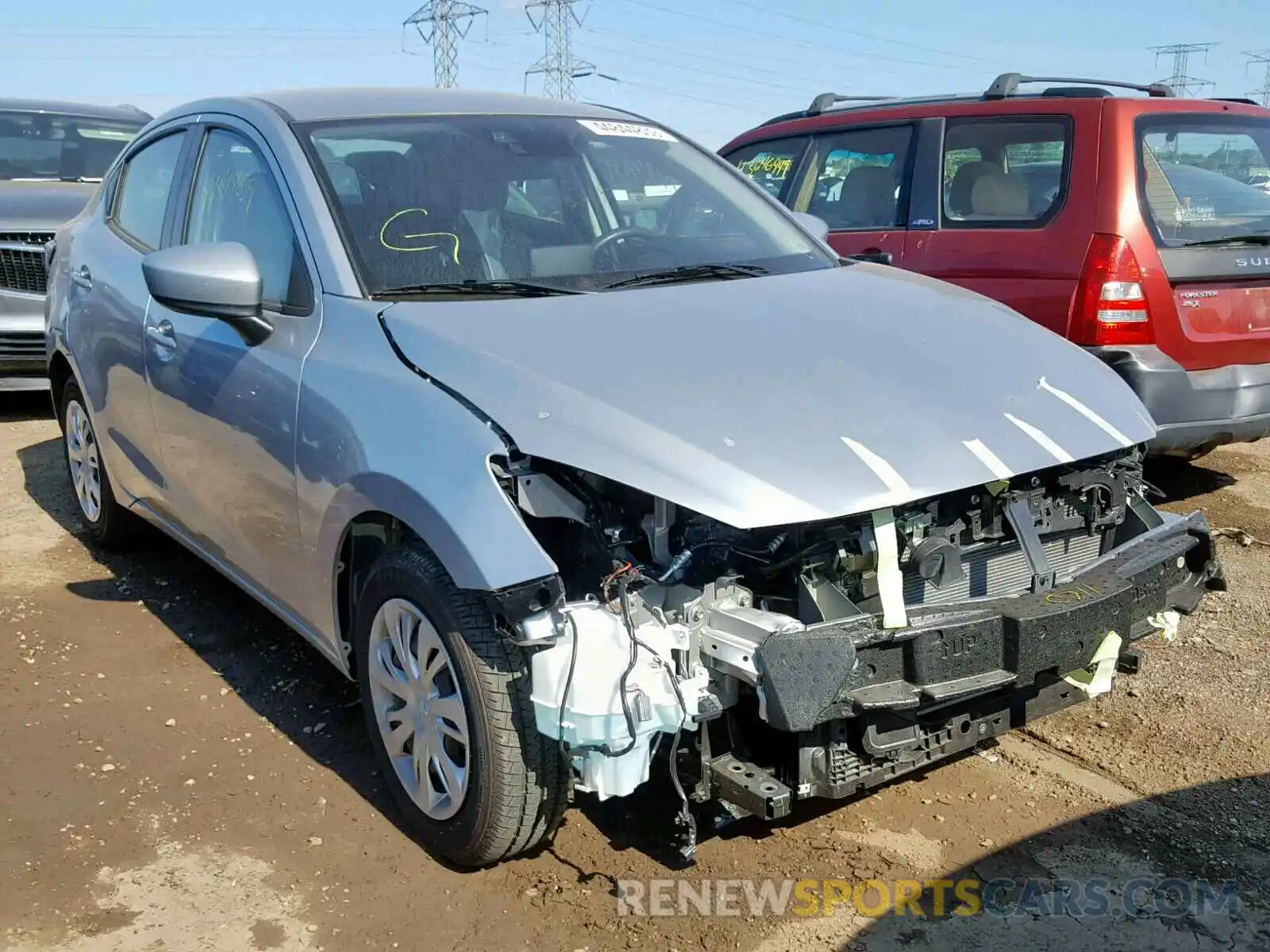 1 Photograph of a damaged car 3MYDLBYV5KY501688 TOYOTA YARIS 2019
