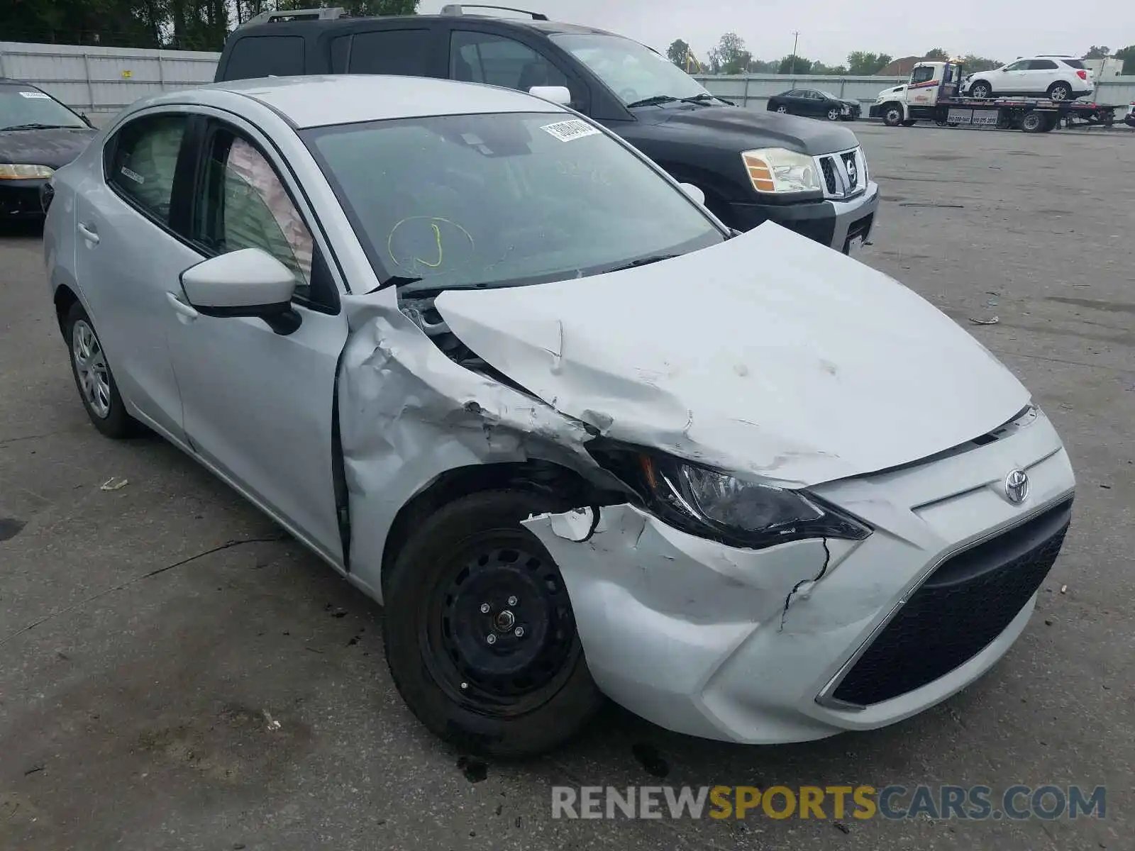 1 Photograph of a damaged car 3MYDLBYV5KY502520 TOYOTA YARIS 2019