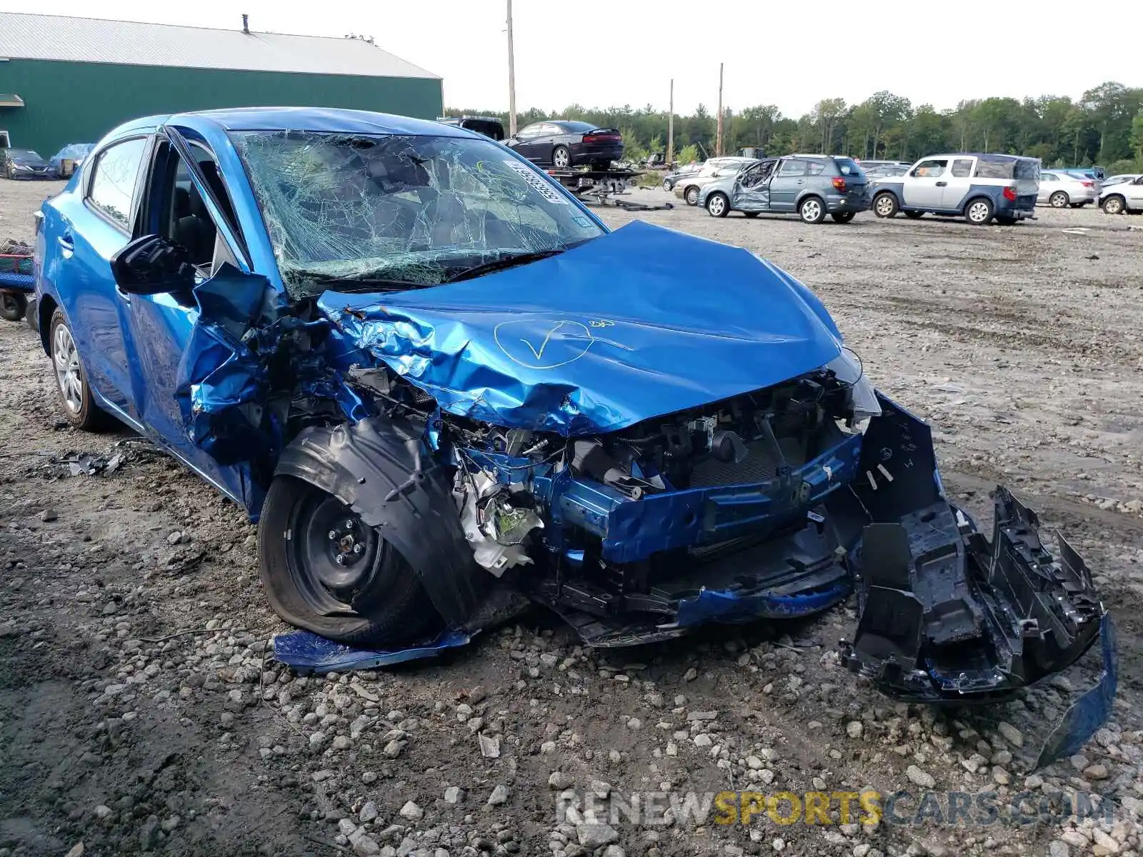 1 Photograph of a damaged car 3MYDLBYV5KY503005 TOYOTA YARIS 2019