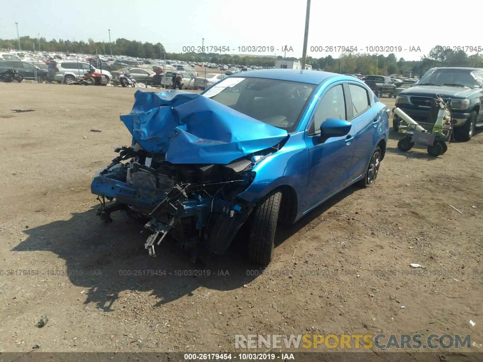 2 Photograph of a damaged car 3MYDLBYV5KY503019 TOYOTA YARIS 2019