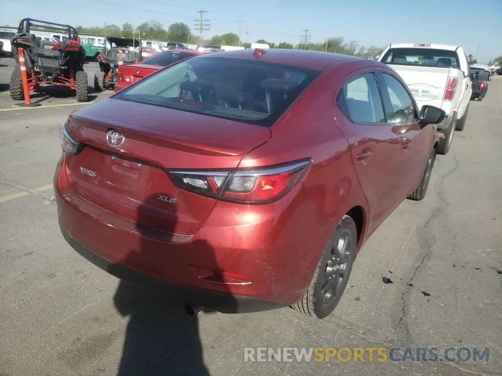 4 Photograph of a damaged car 3MYDLBYV5KY503263 TOYOTA YARIS 2019