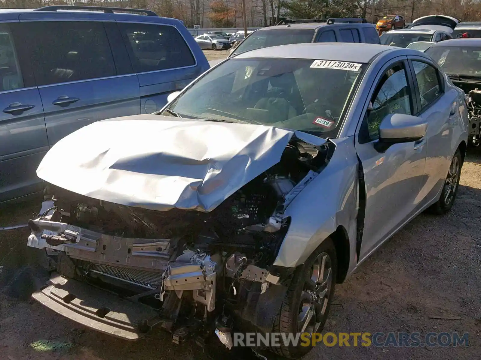 2 Photograph of a damaged car 3MYDLBYV5KY503523 TOYOTA YARIS 2019