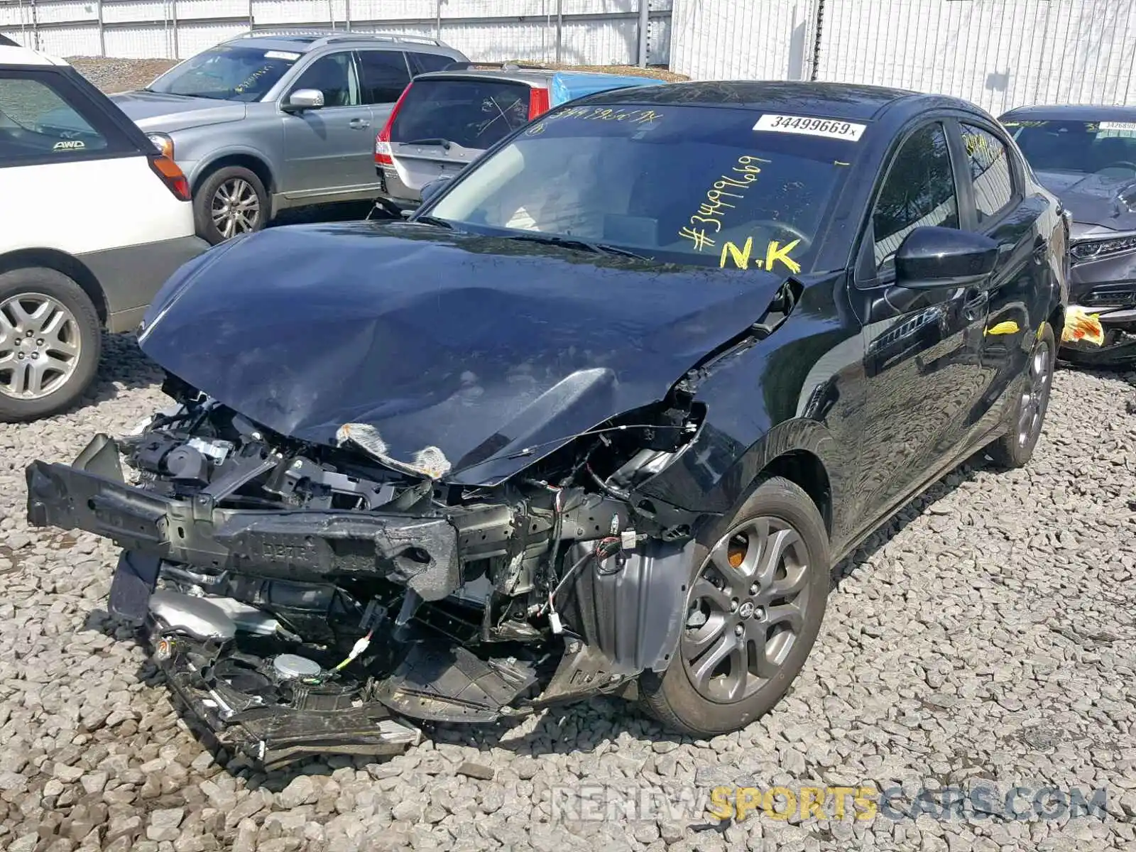 2 Photograph of a damaged car 3MYDLBYV5KY504302 TOYOTA YARIS 2019