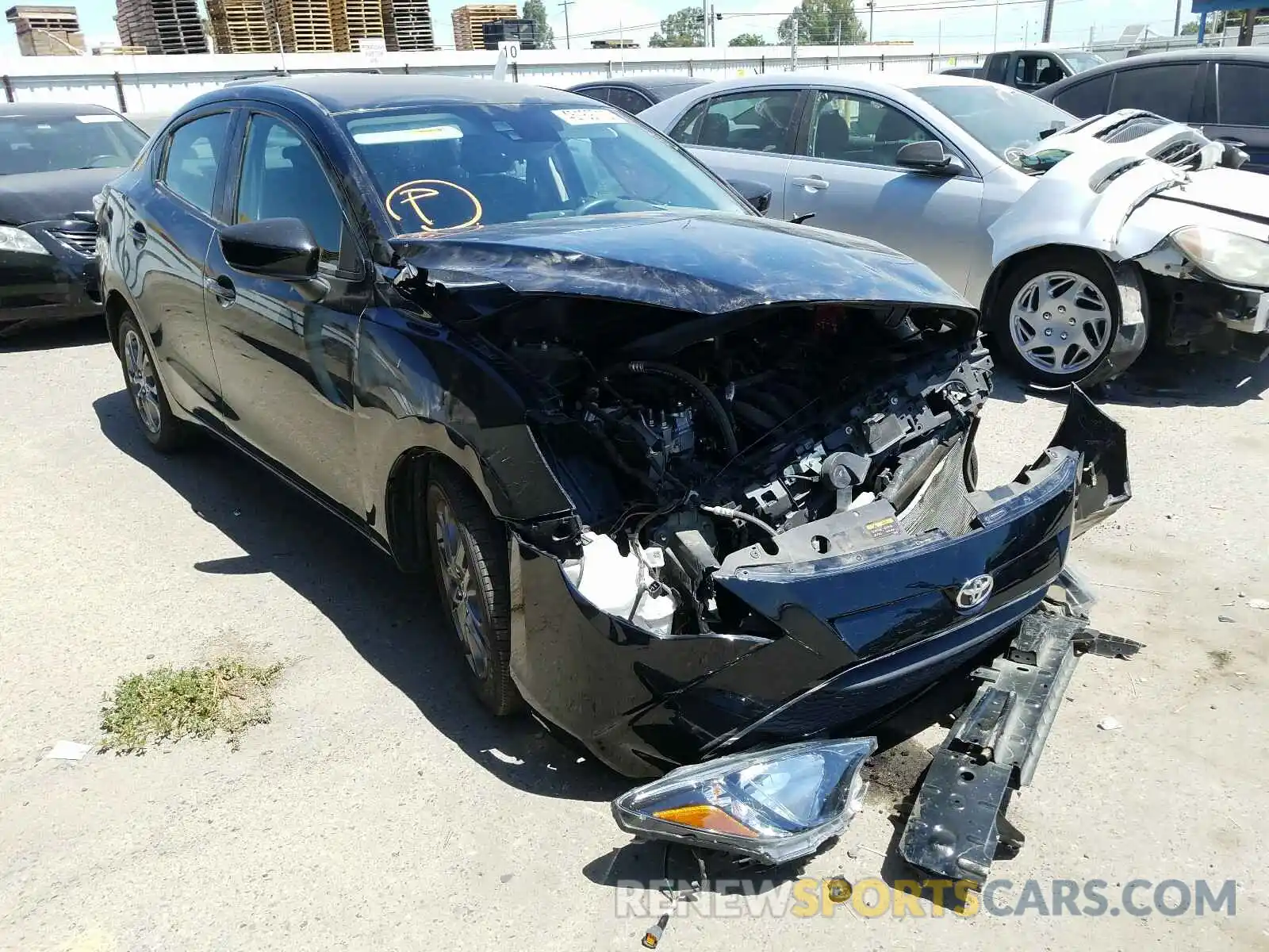 1 Photograph of a damaged car 3MYDLBYV5KY505126 TOYOTA YARIS 2019