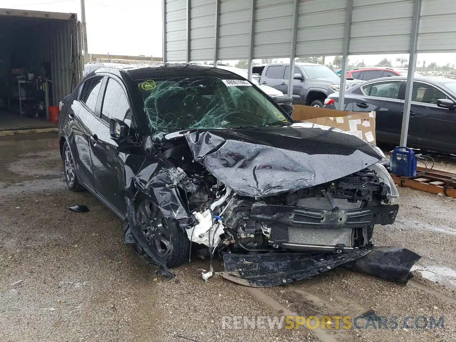 1 Photograph of a damaged car 3MYDLBYV5KY505157 TOYOTA YARIS 2019