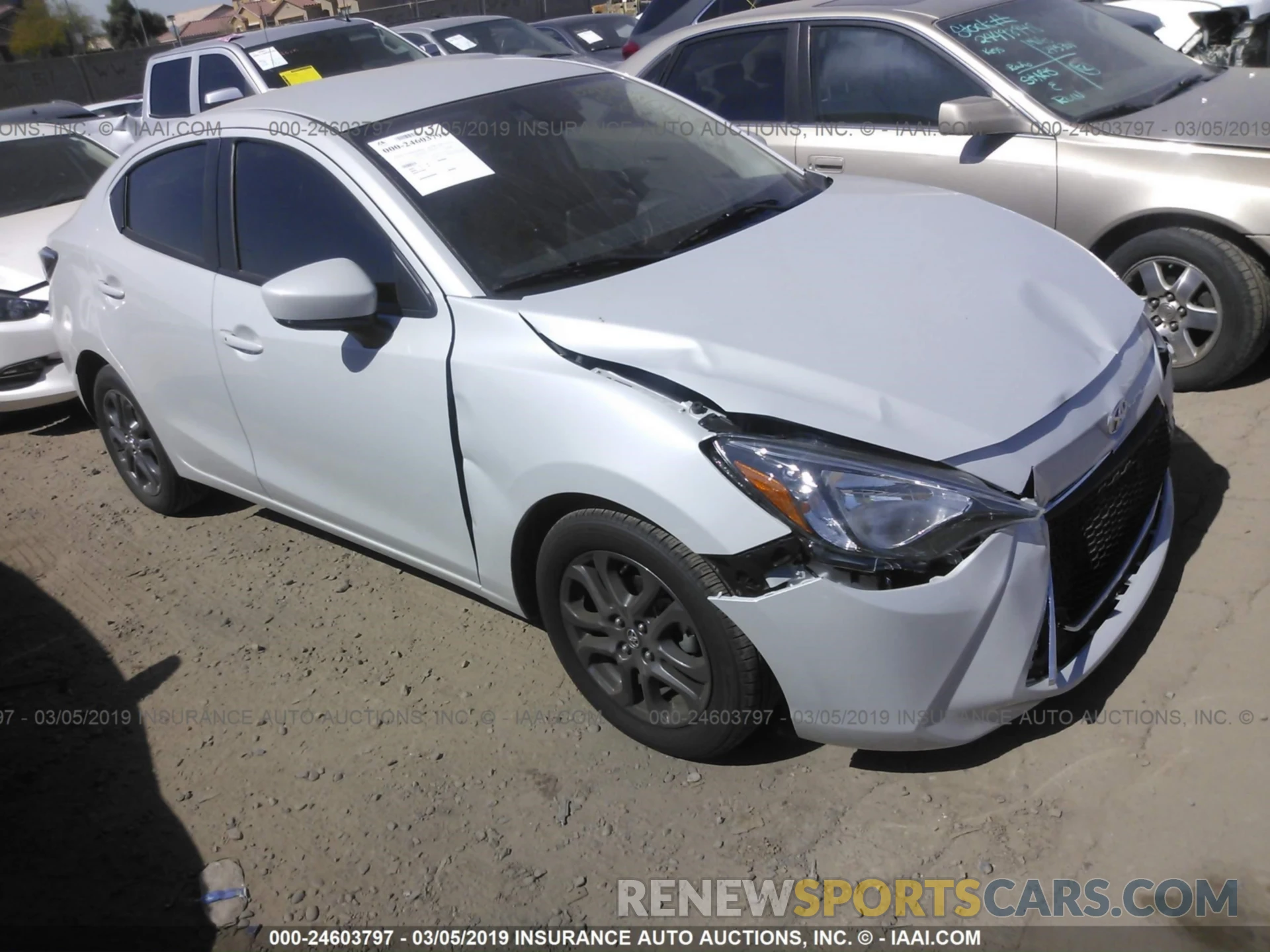 1 Photograph of a damaged car 3MYDLBYV5KY506177 TOYOTA YARIS 2019