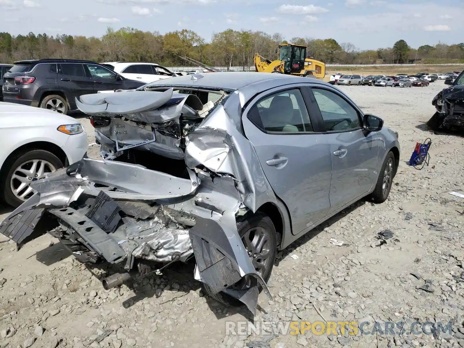 4 Photograph of a damaged car 3MYDLBYV5KY506406 TOYOTA YARIS 2019