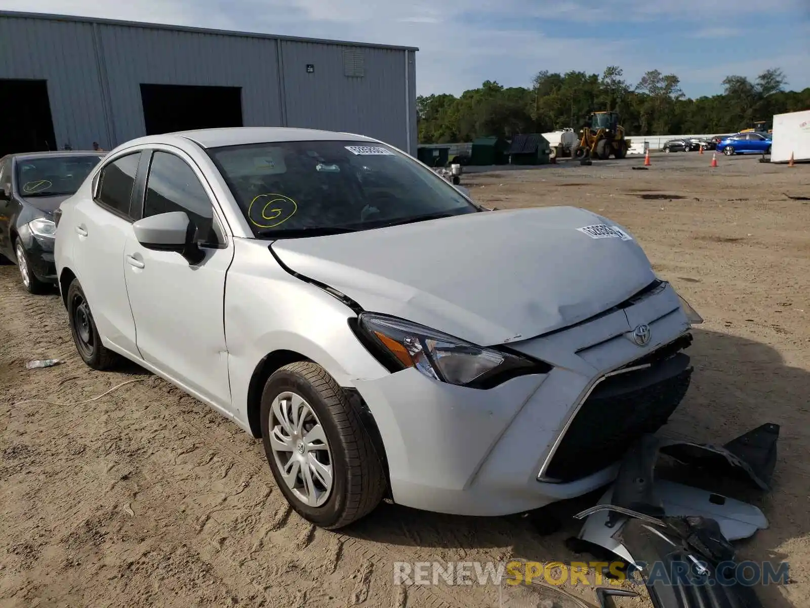 1 Photograph of a damaged car 3MYDLBYV5KY506941 TOYOTA YARIS 2019