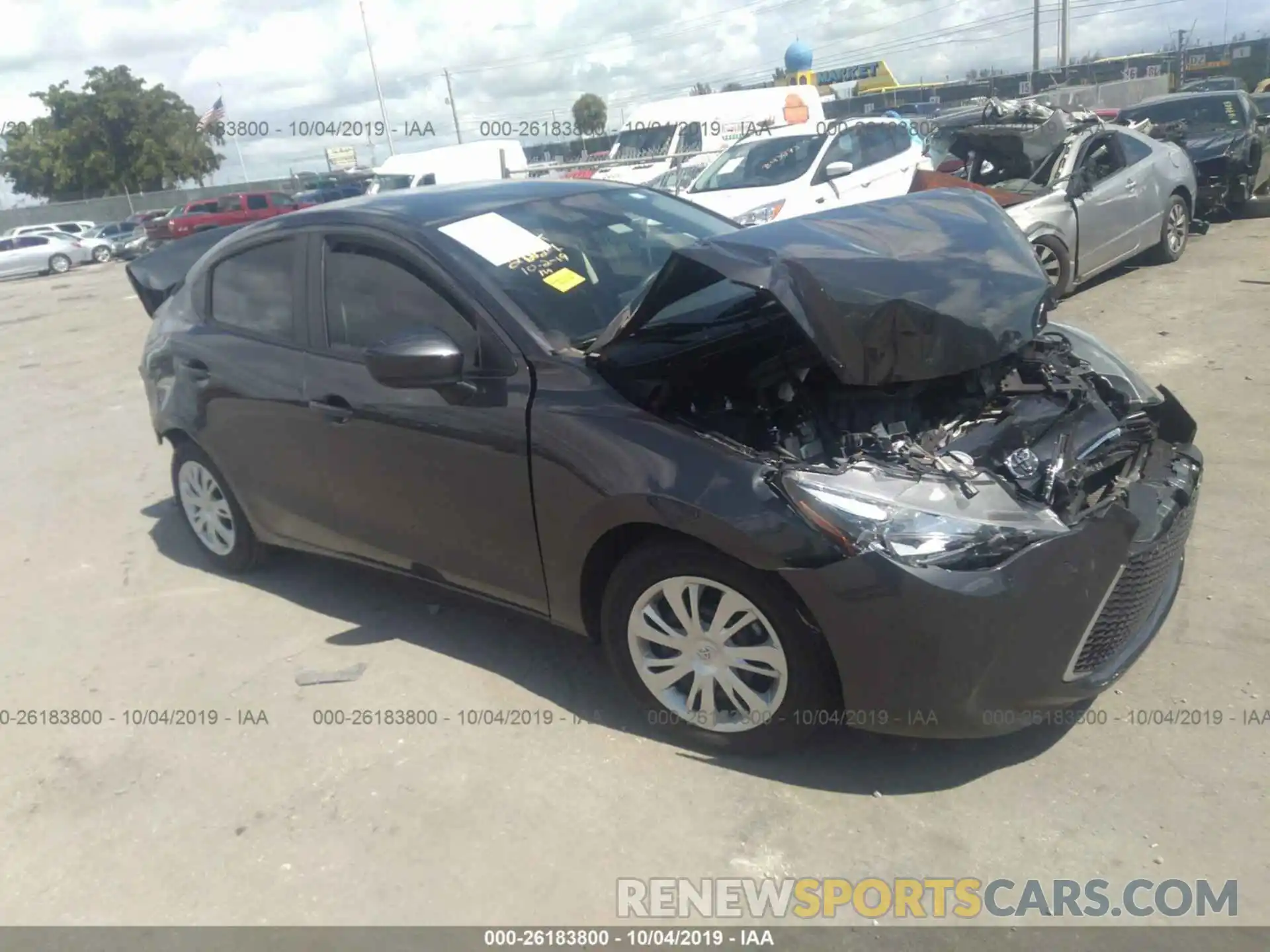 1 Photograph of a damaged car 3MYDLBYV5KY507166 TOYOTA YARIS 2019