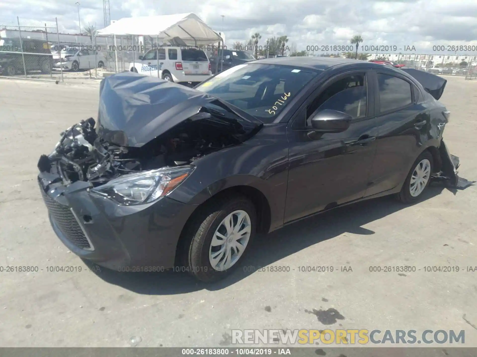 2 Photograph of a damaged car 3MYDLBYV5KY507166 TOYOTA YARIS 2019