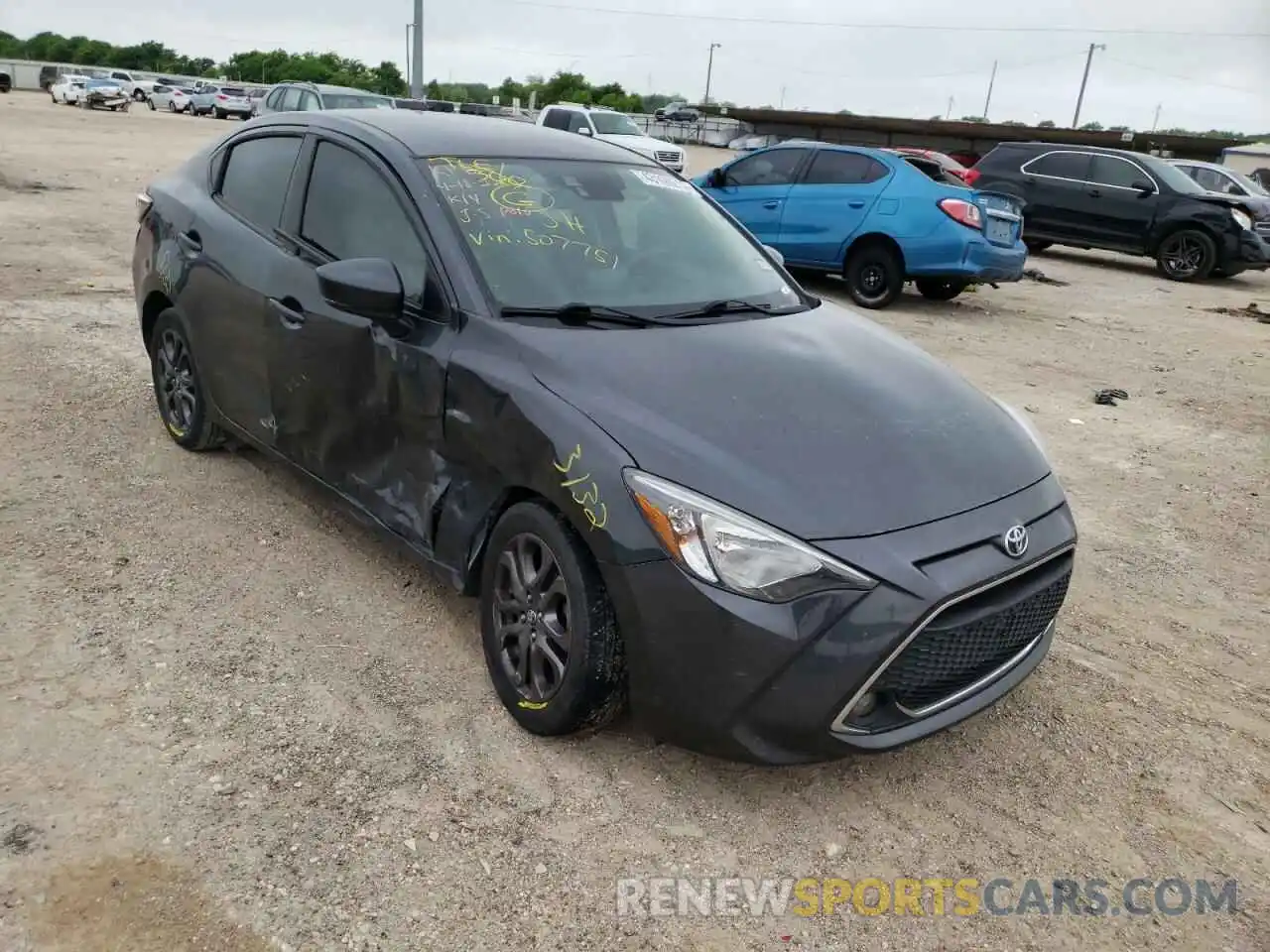 1 Photograph of a damaged car 3MYDLBYV5KY507751 TOYOTA YARIS 2019