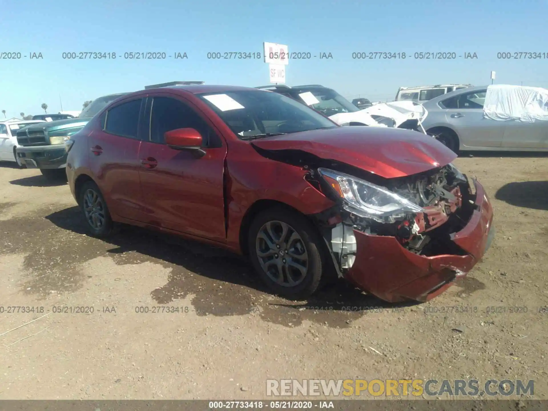 1 Photograph of a damaged car 3MYDLBYV5KY508690 TOYOTA YARIS 2019