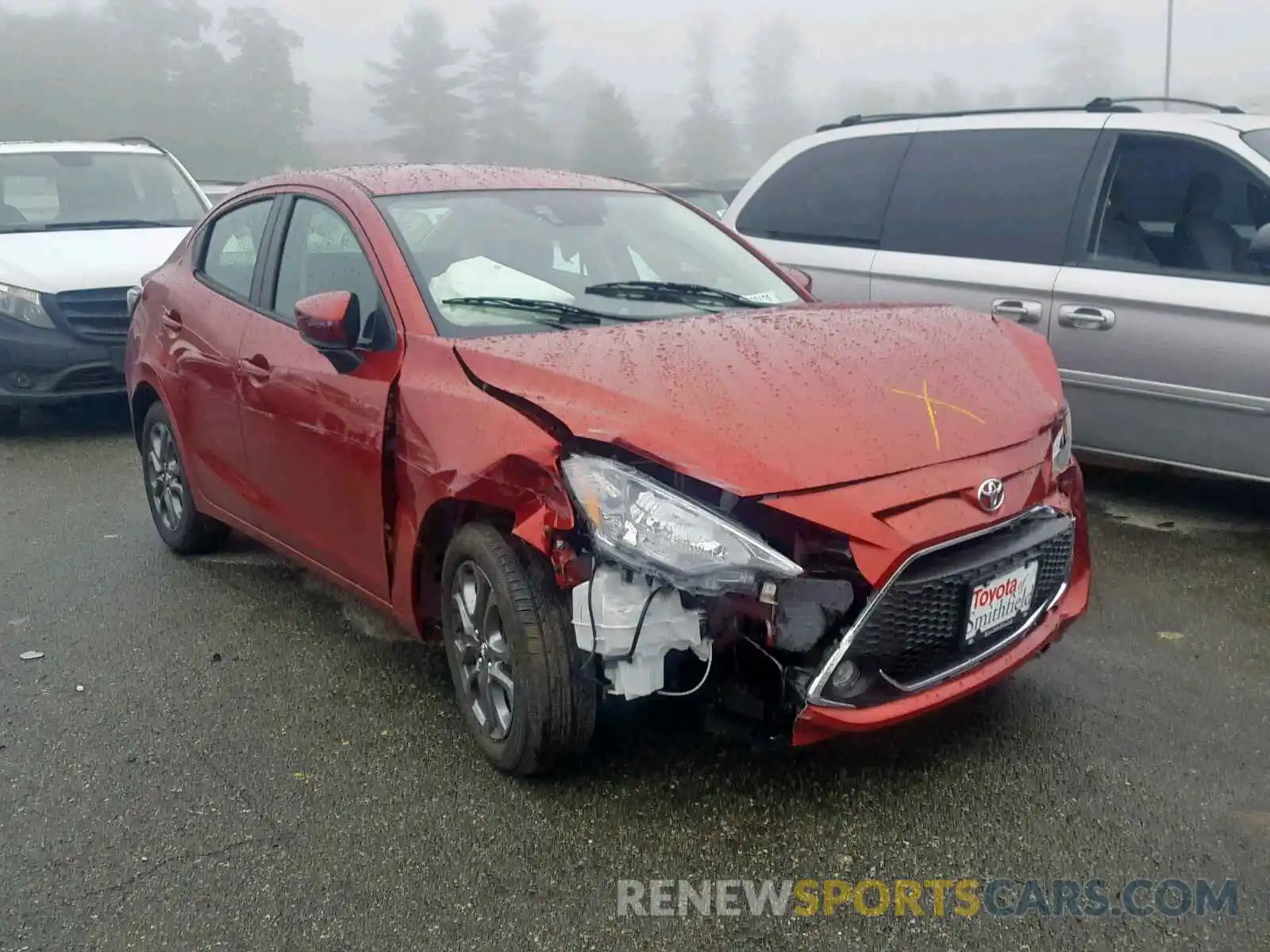 1 Photograph of a damaged car 3MYDLBYV5KY509175 TOYOTA YARIS 2019