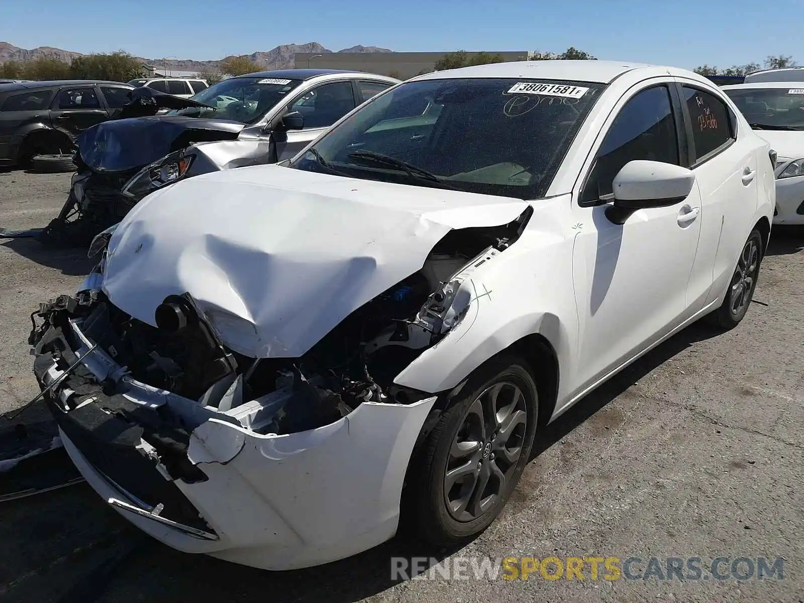 2 Photograph of a damaged car 3MYDLBYV5KY511590 TOYOTA YARIS 2019