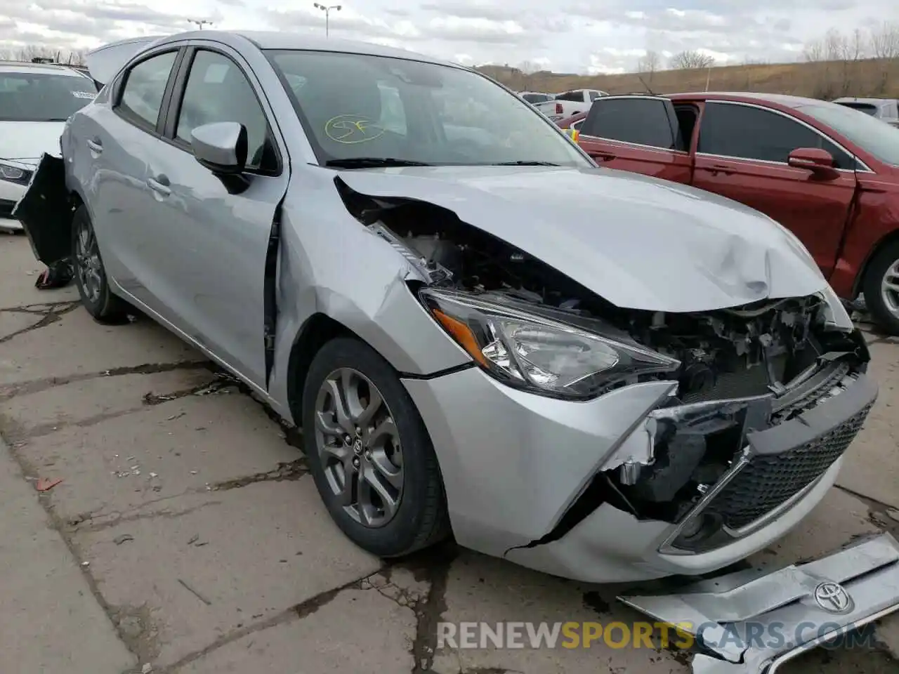 1 Photograph of a damaged car 3MYDLBYV5KY515123 TOYOTA YARIS 2019