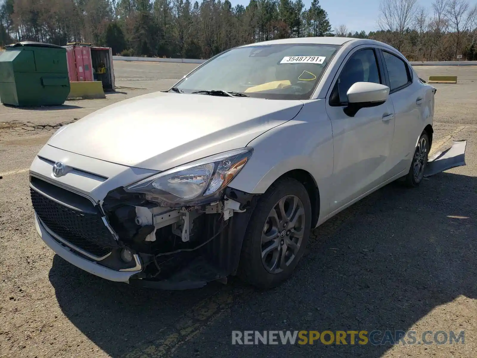 2 Photograph of a damaged car 3MYDLBYV5KY516563 TOYOTA YARIS 2019