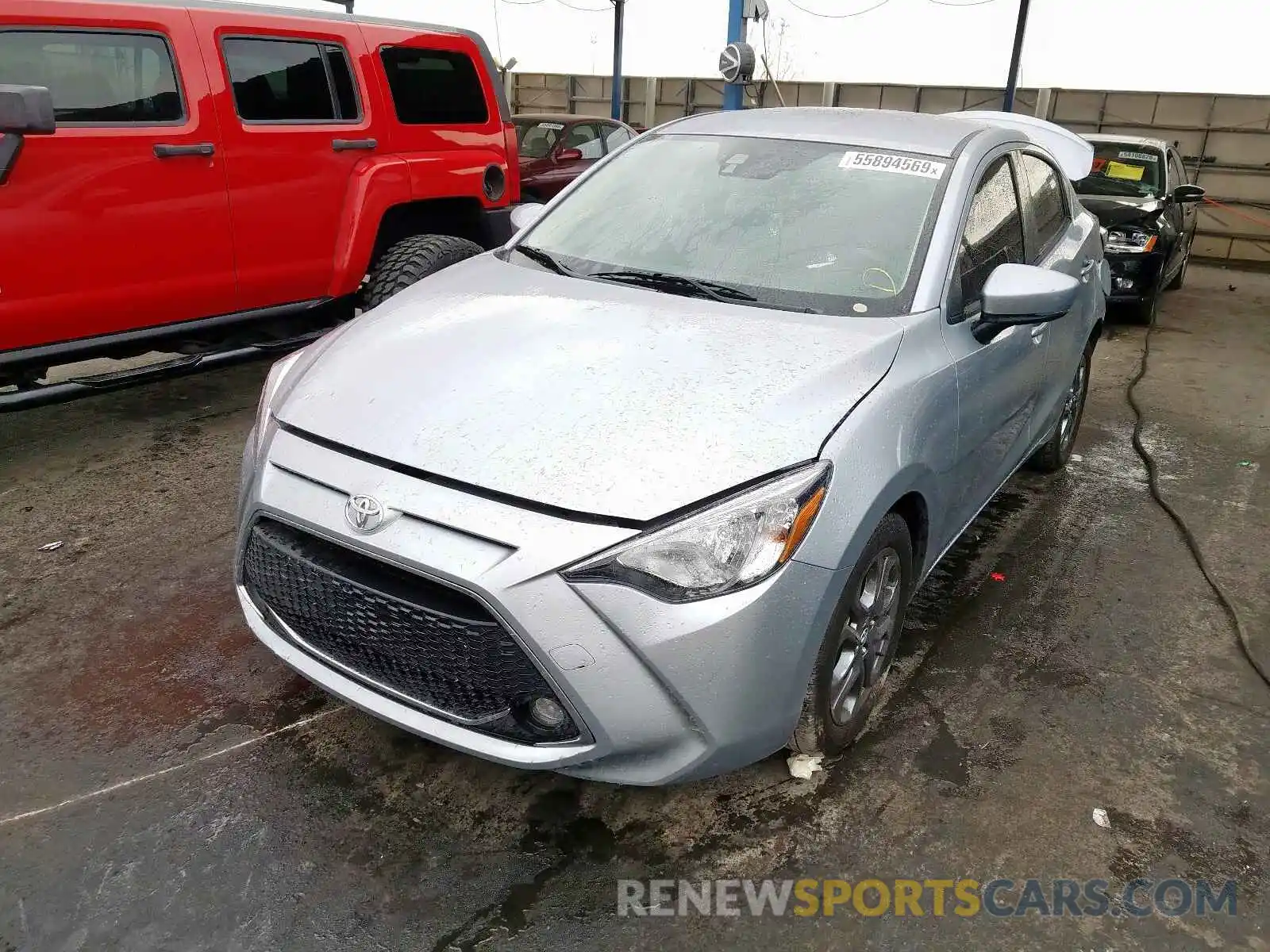 2 Photograph of a damaged car 3MYDLBYV5KY516692 TOYOTA YARIS 2019