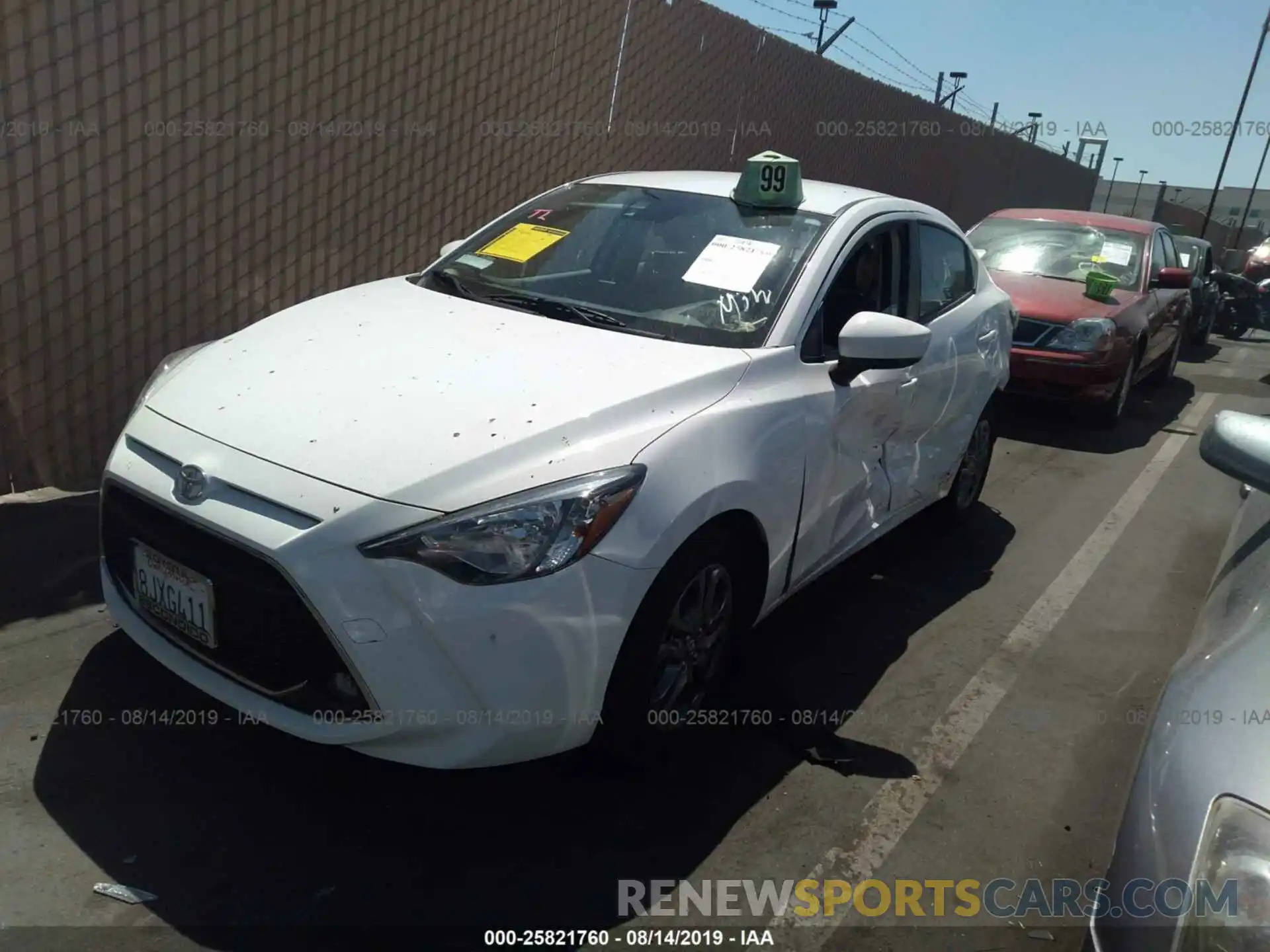 2 Photograph of a damaged car 3MYDLBYV5KY517065 TOYOTA YARIS 2019