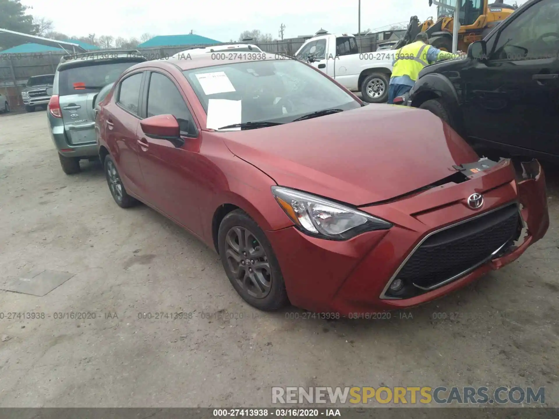 1 Photograph of a damaged car 3MYDLBYV5KY517874 TOYOTA YARIS 2019