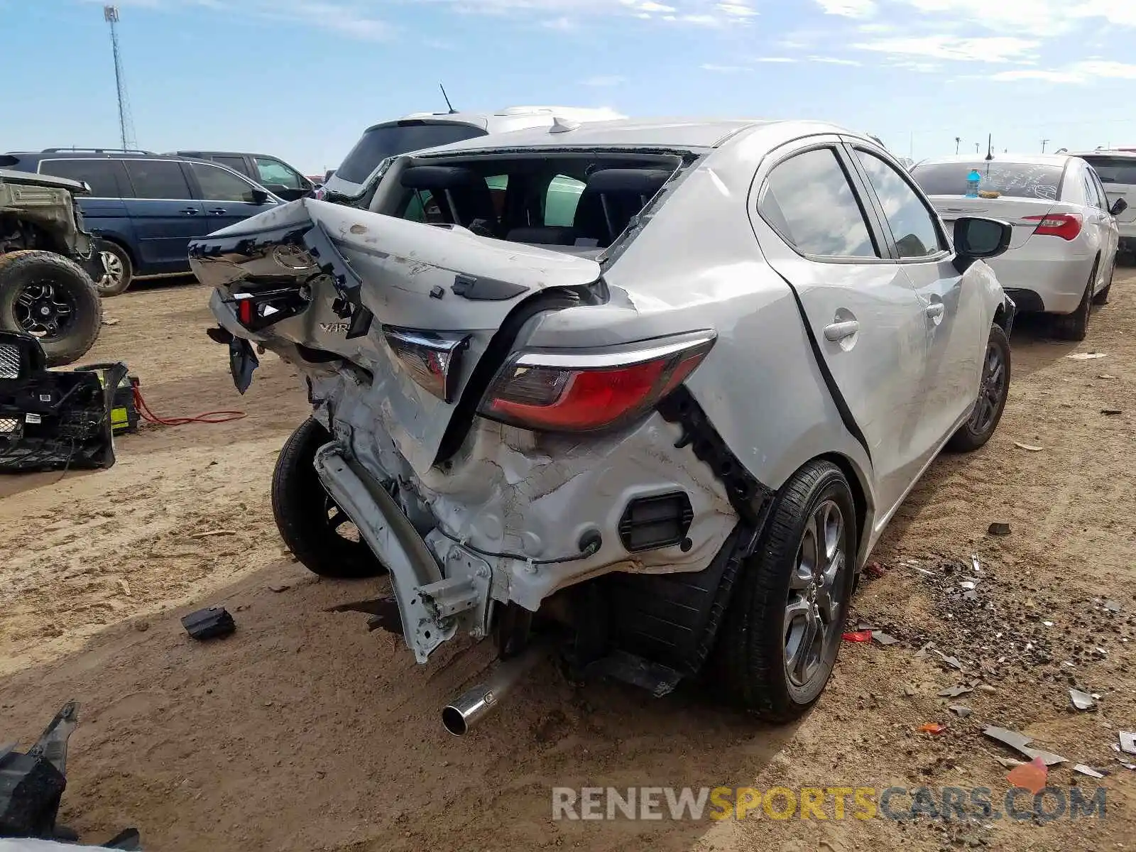 4 Photograph of a damaged car 3MYDLBYV5KY518278 TOYOTA YARIS 2019