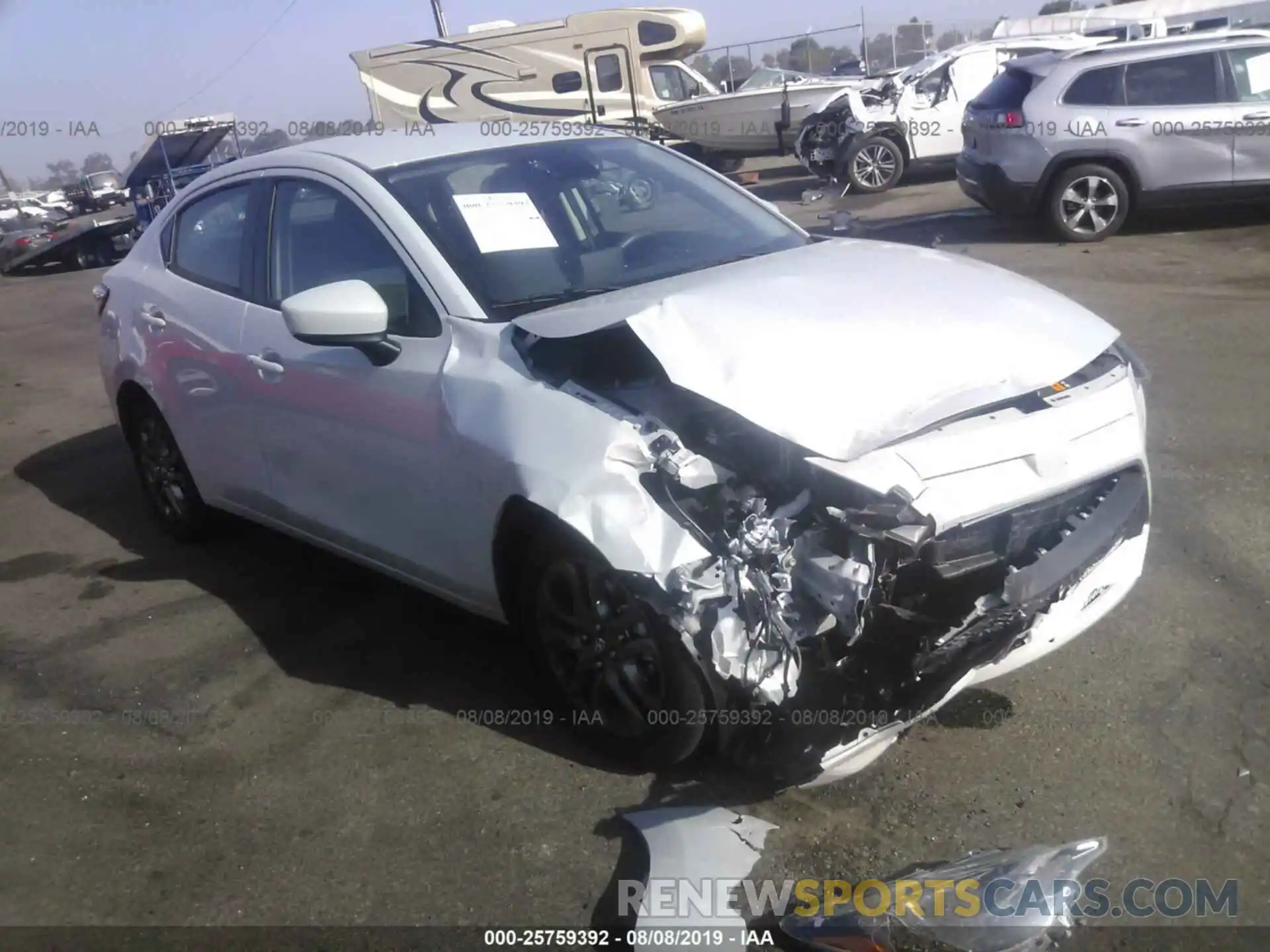 1 Photograph of a damaged car 3MYDLBYV5KY518779 TOYOTA YARIS 2019