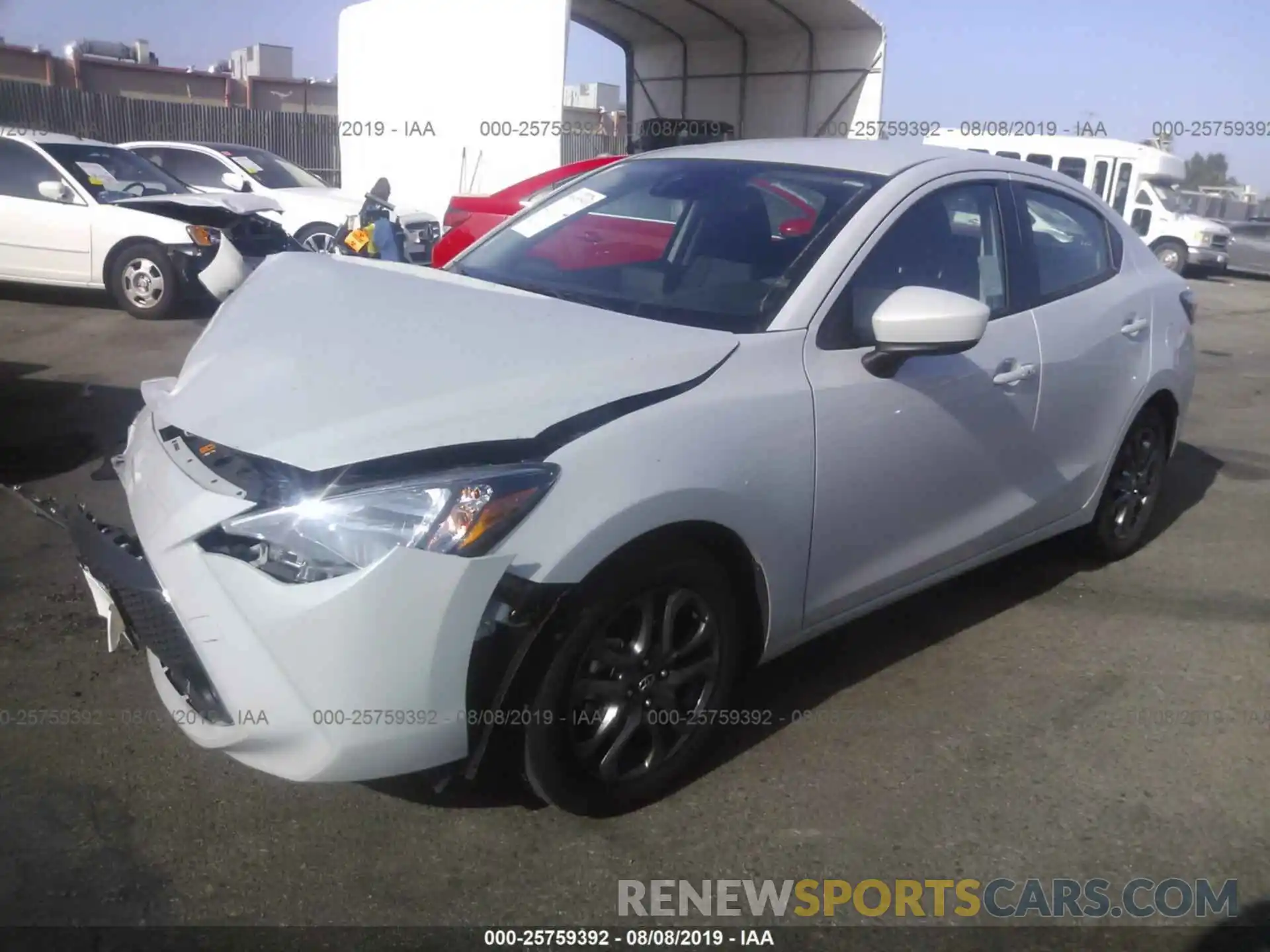 2 Photograph of a damaged car 3MYDLBYV5KY518779 TOYOTA YARIS 2019