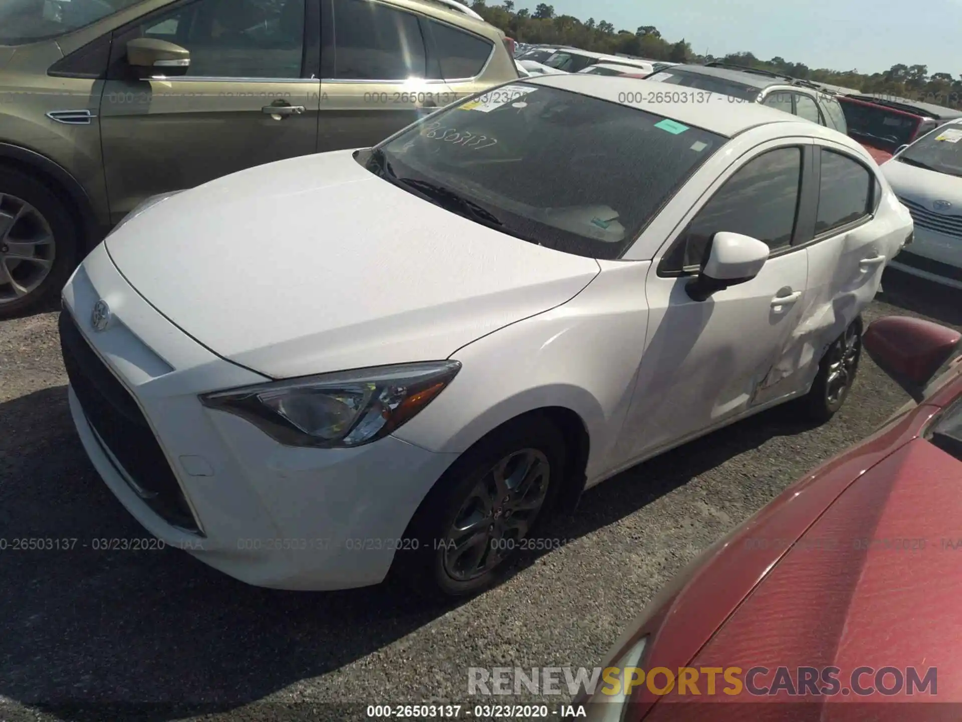 2 Photograph of a damaged car 3MYDLBYV5KY518801 TOYOTA YARIS 2019