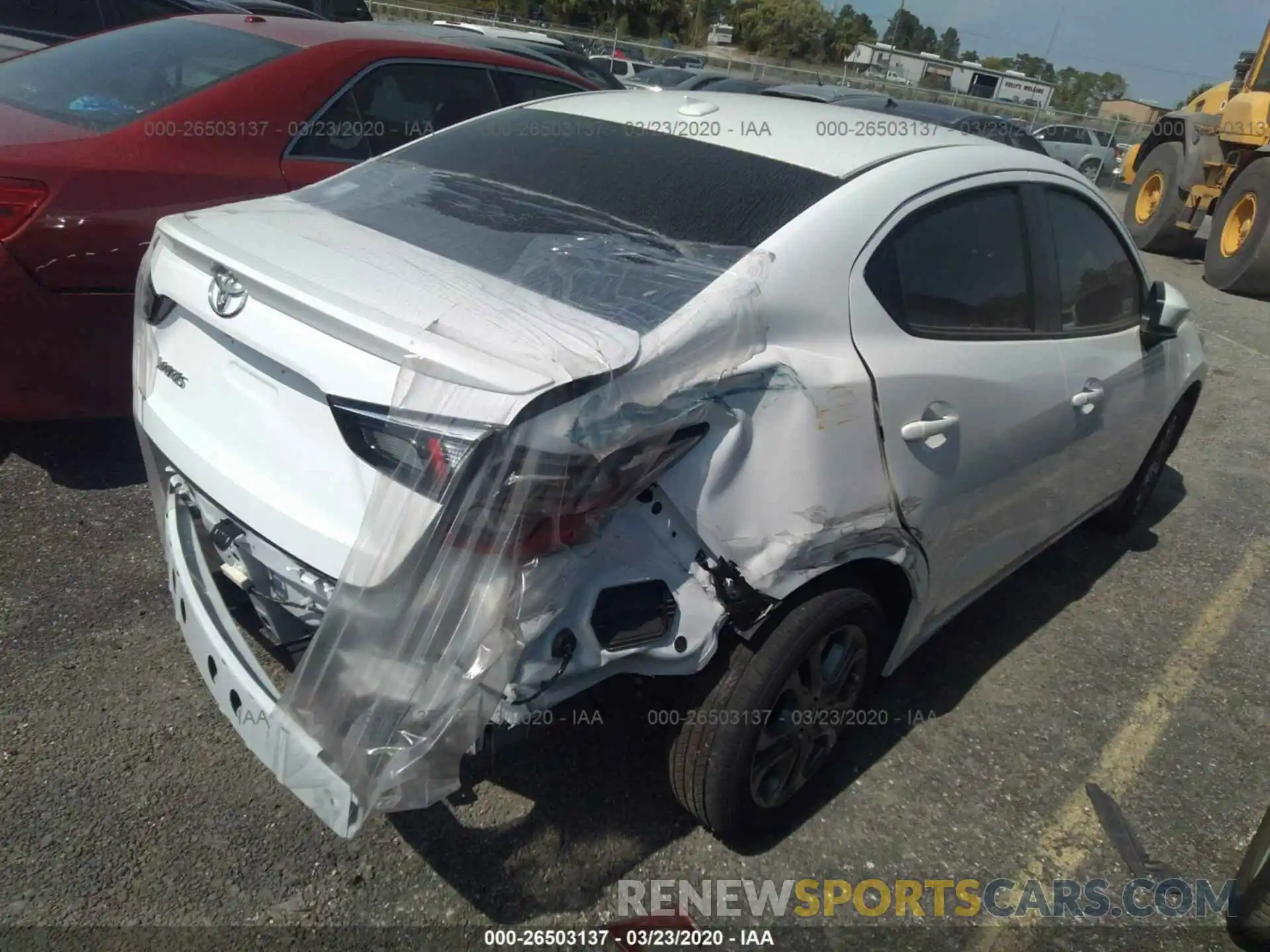 4 Photograph of a damaged car 3MYDLBYV5KY518801 TOYOTA YARIS 2019