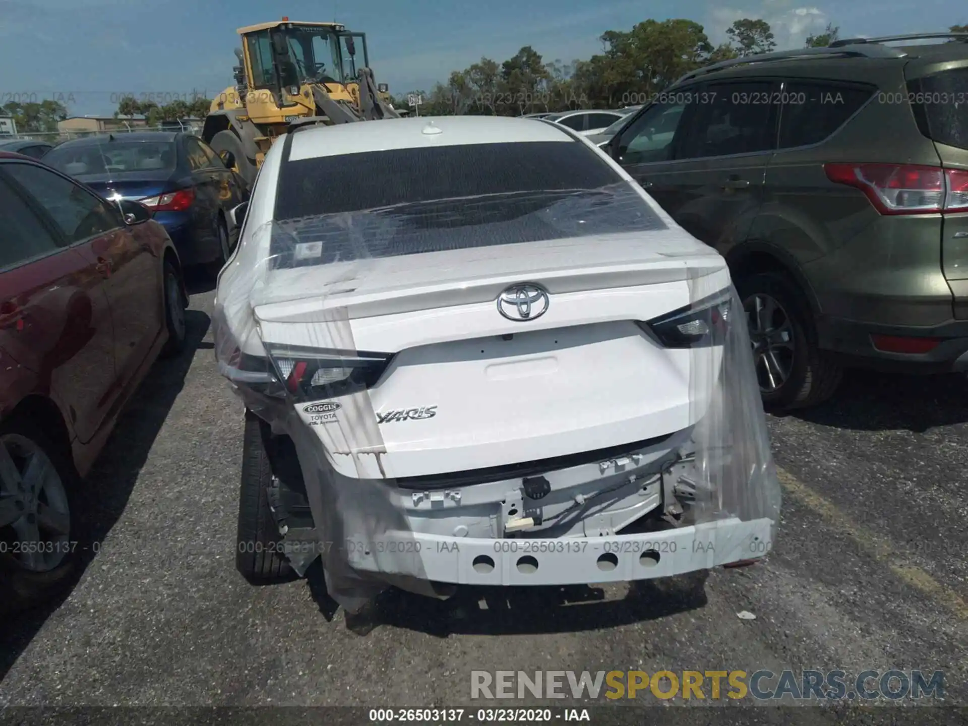 6 Photograph of a damaged car 3MYDLBYV5KY518801 TOYOTA YARIS 2019