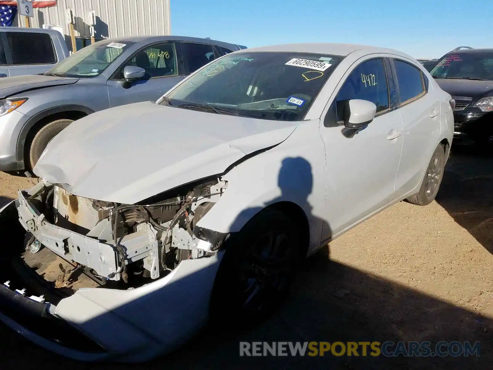 2 Photograph of a damaged car 3MYDLBYV5KY519026 TOYOTA YARIS 2019