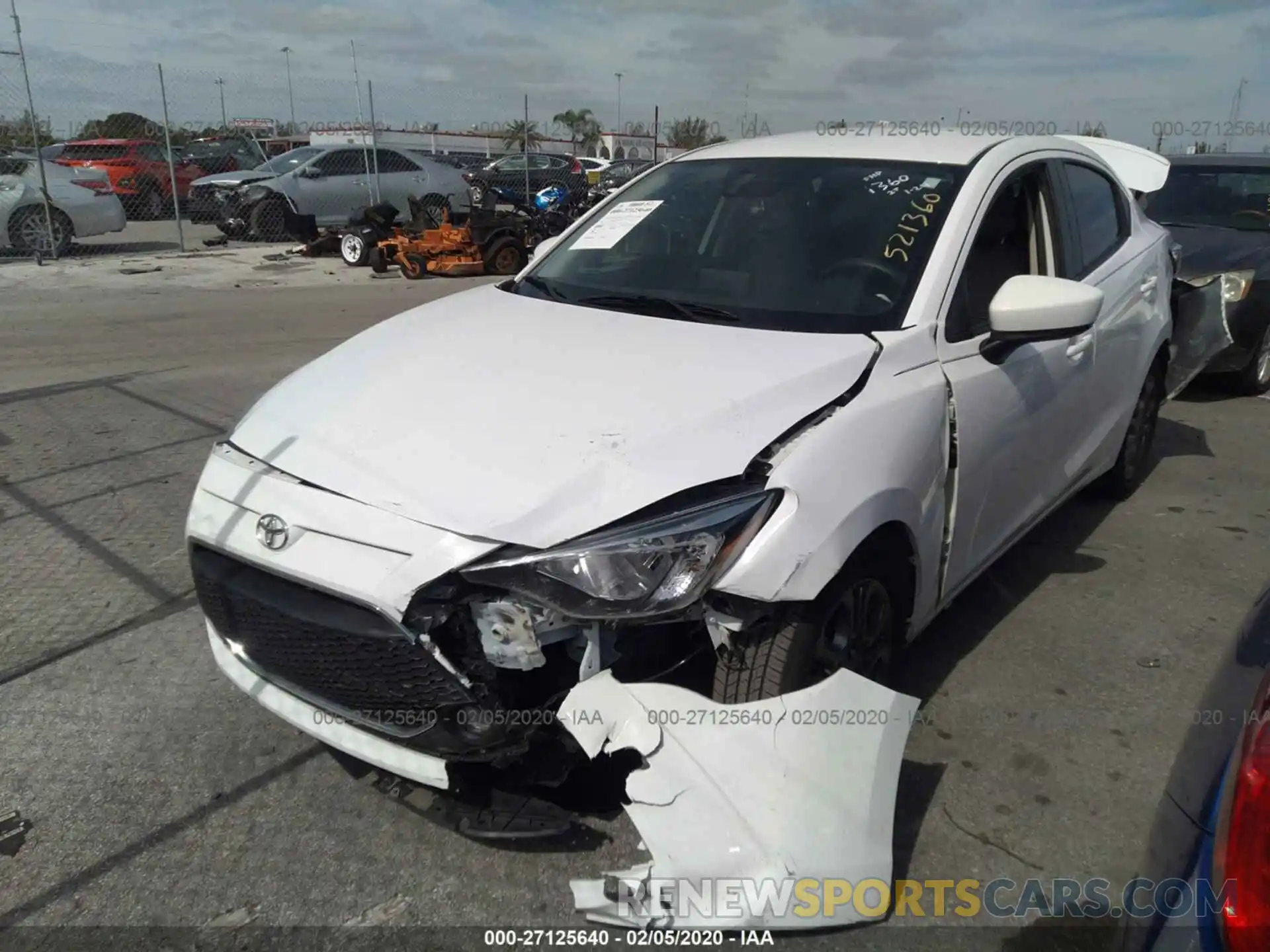 2 Photograph of a damaged car 3MYDLBYV5KY521360 TOYOTA YARIS 2019