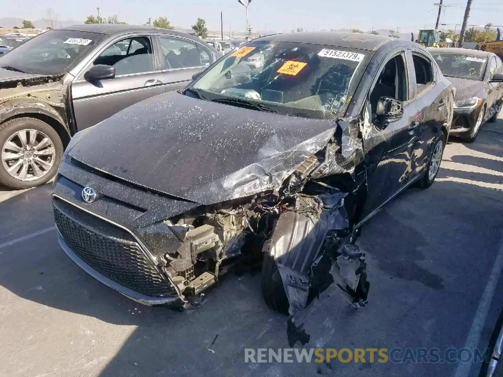 2 Photograph of a damaged car 3MYDLBYV5KY524498 TOYOTA YARIS 2019