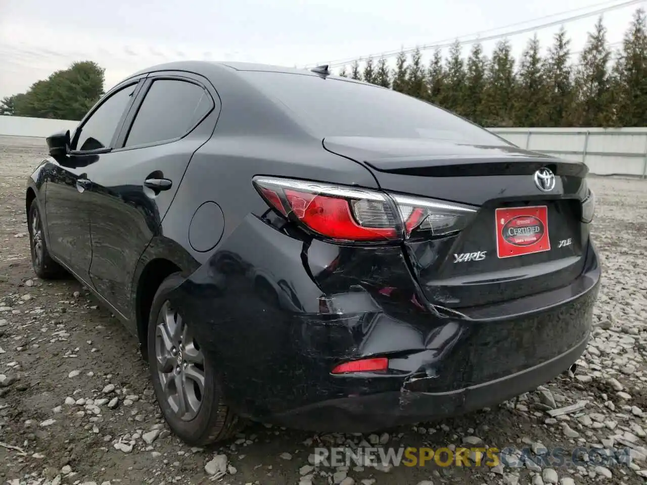 3 Photograph of a damaged car 3MYDLBYV5KY524839 TOYOTA YARIS 2019