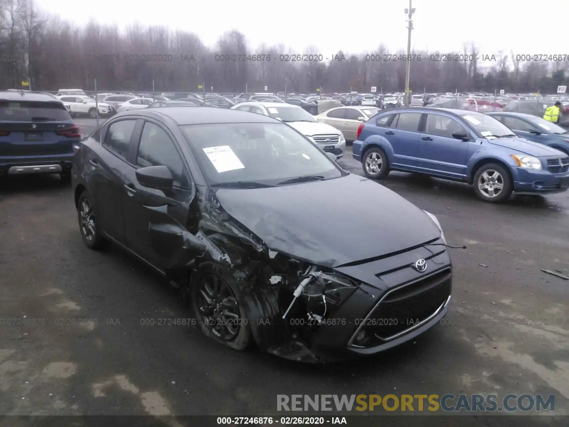 1 Photograph of a damaged car 3MYDLBYV5KY527062 TOYOTA YARIS 2019