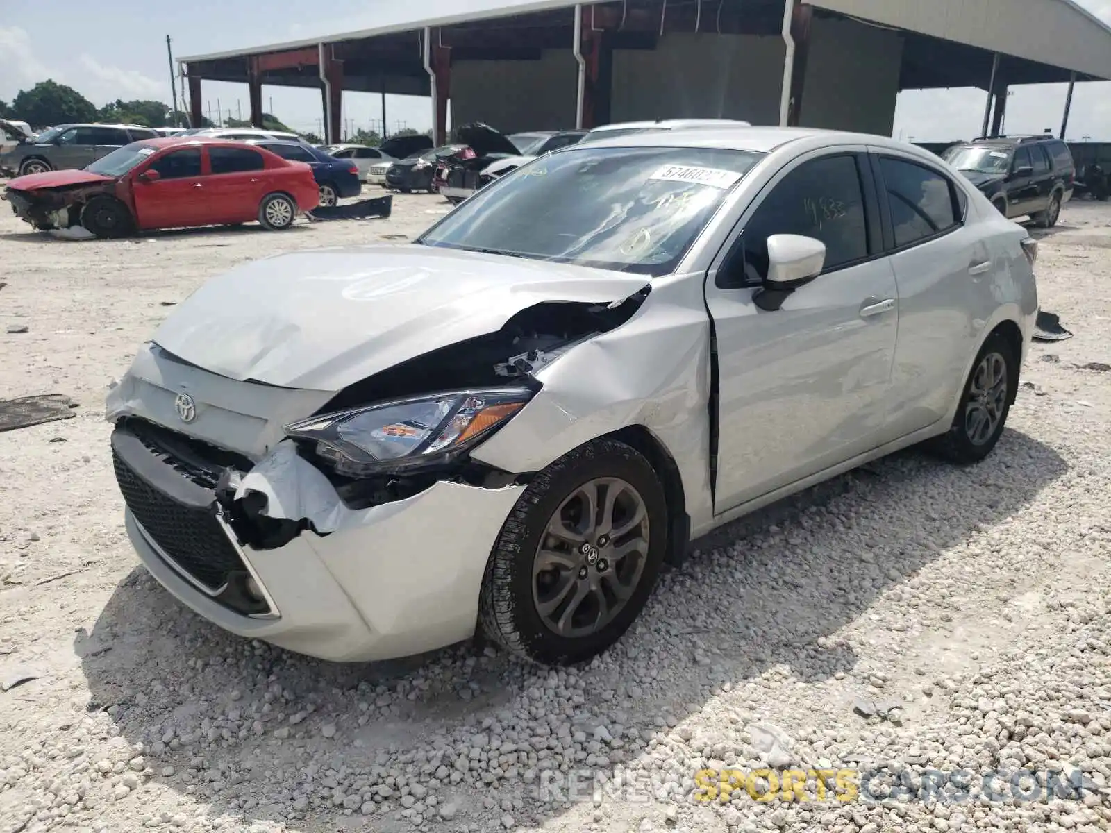 2 Photograph of a damaged car 3MYDLBYV5KY528129 TOYOTA YARIS 2019