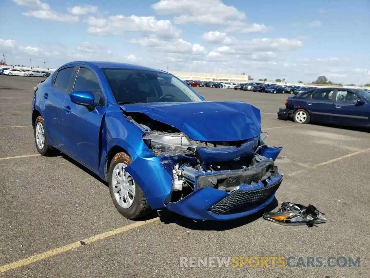 1 Photograph of a damaged car 3MYDLBYV6KY500288 TOYOTA YARIS 2019