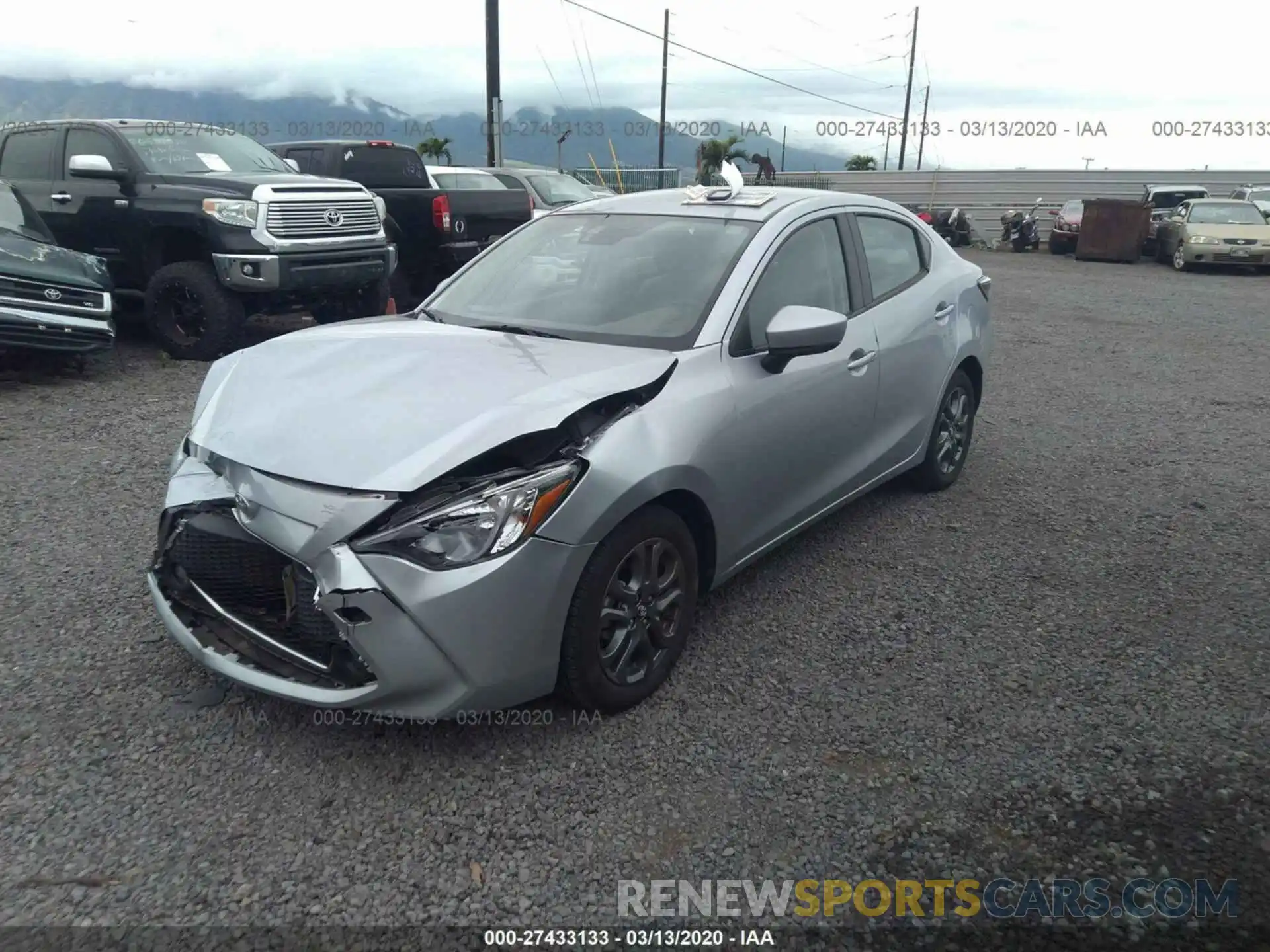 2 Photograph of a damaged car 3MYDLBYV6KY500842 TOYOTA YARIS 2019