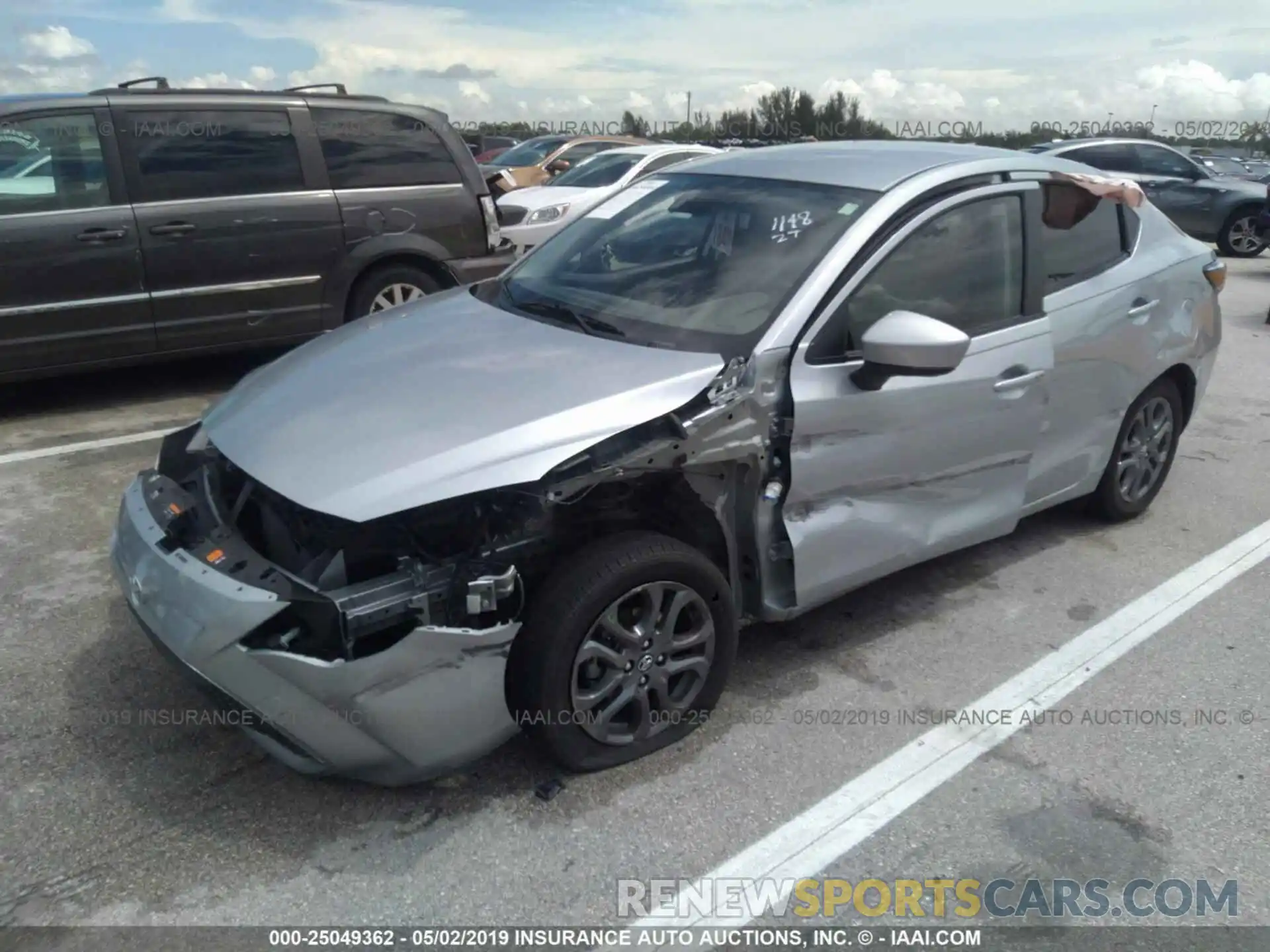 2 Photograph of a damaged car 3MYDLBYV6KY501148 TOYOTA YARIS 2019