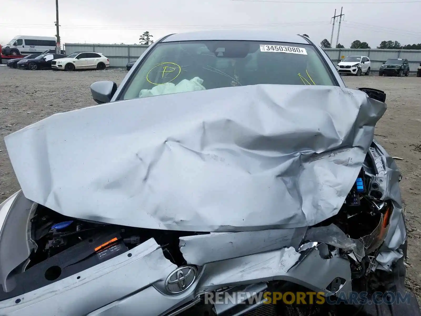 7 Photograph of a damaged car 3MYDLBYV6KY502400 TOYOTA YARIS 2019