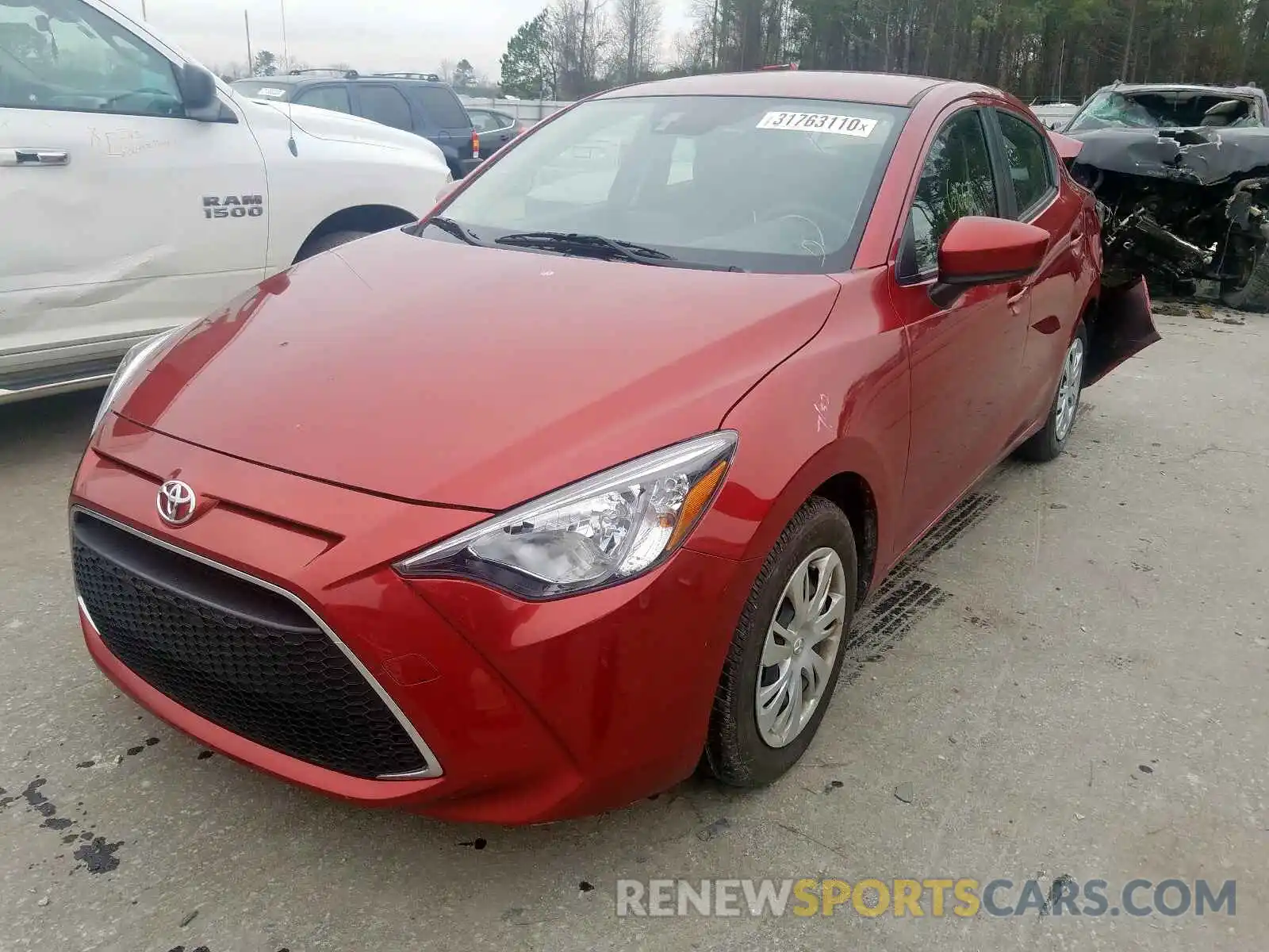 2 Photograph of a damaged car 3MYDLBYV6KY503725 TOYOTA YARIS 2019