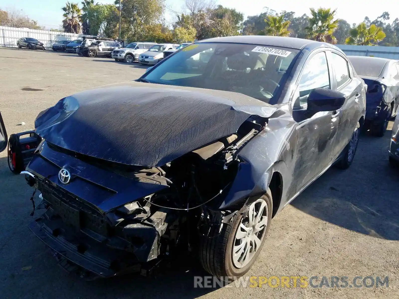 2 Photograph of a damaged car 3MYDLBYV6KY503823 TOYOTA YARIS 2019