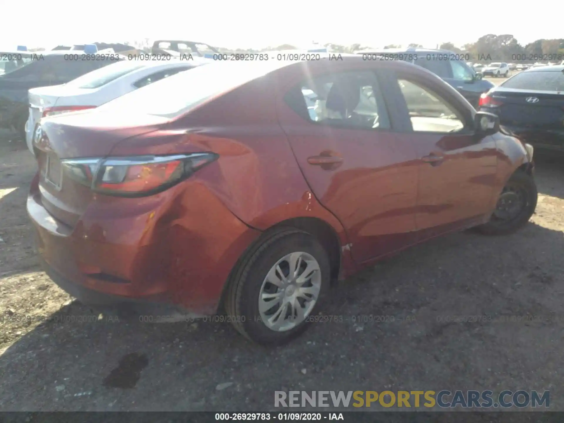 4 Photograph of a damaged car 3MYDLBYV6KY504017 TOYOTA YARIS 2019