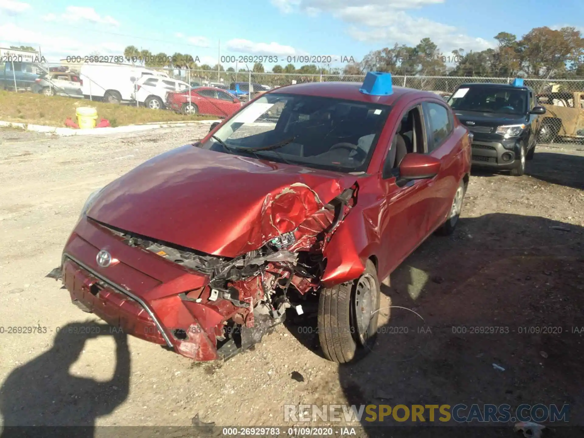 6 Photograph of a damaged car 3MYDLBYV6KY504017 TOYOTA YARIS 2019