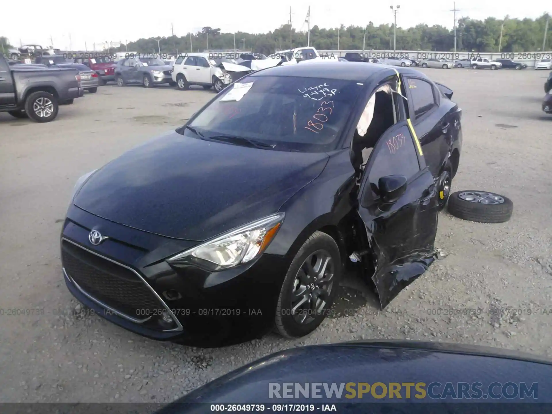 6 Photograph of a damaged car 3MYDLBYV6KY505071 TOYOTA YARIS 2019