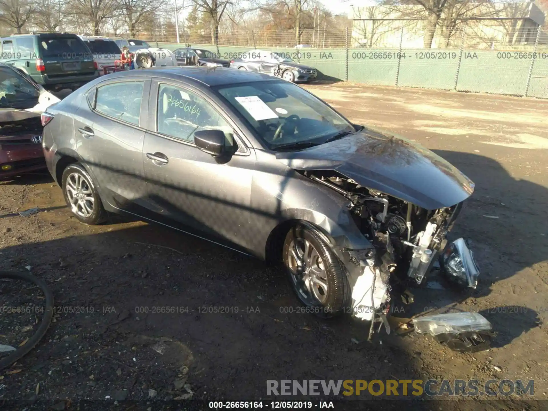 1 Photograph of a damaged car 3MYDLBYV6KY505538 TOYOTA YARIS 2019