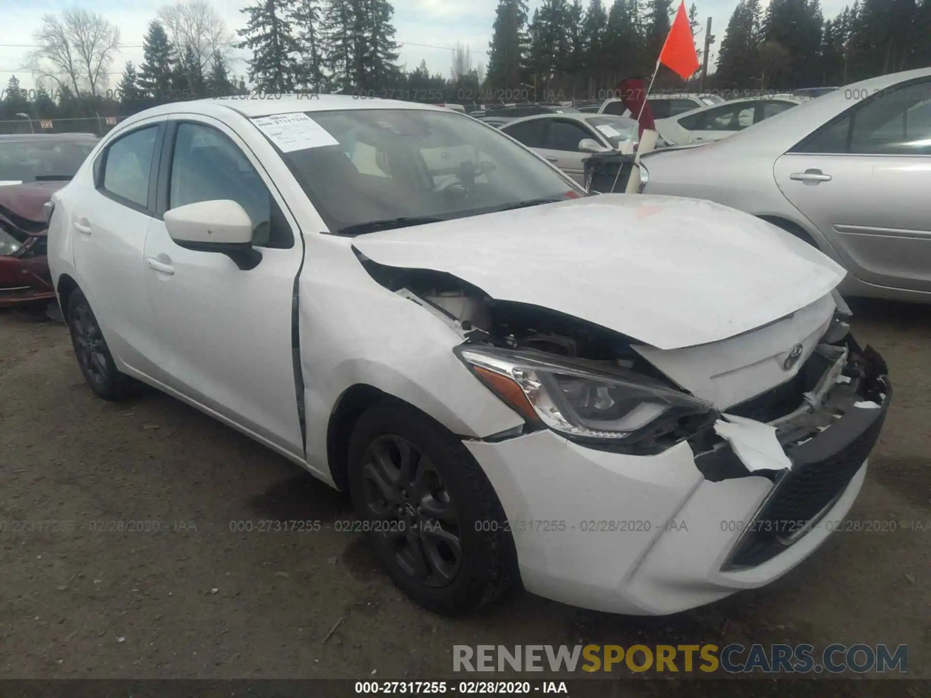 1 Photograph of a damaged car 3MYDLBYV6KY507225 TOYOTA YARIS 2019