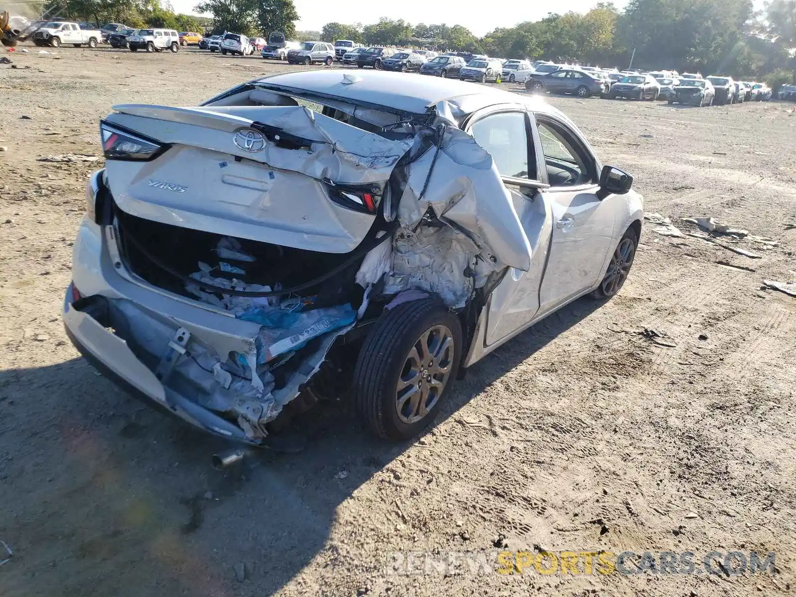 4 Photograph of a damaged car 3MYDLBYV6KY507855 TOYOTA YARIS 2019