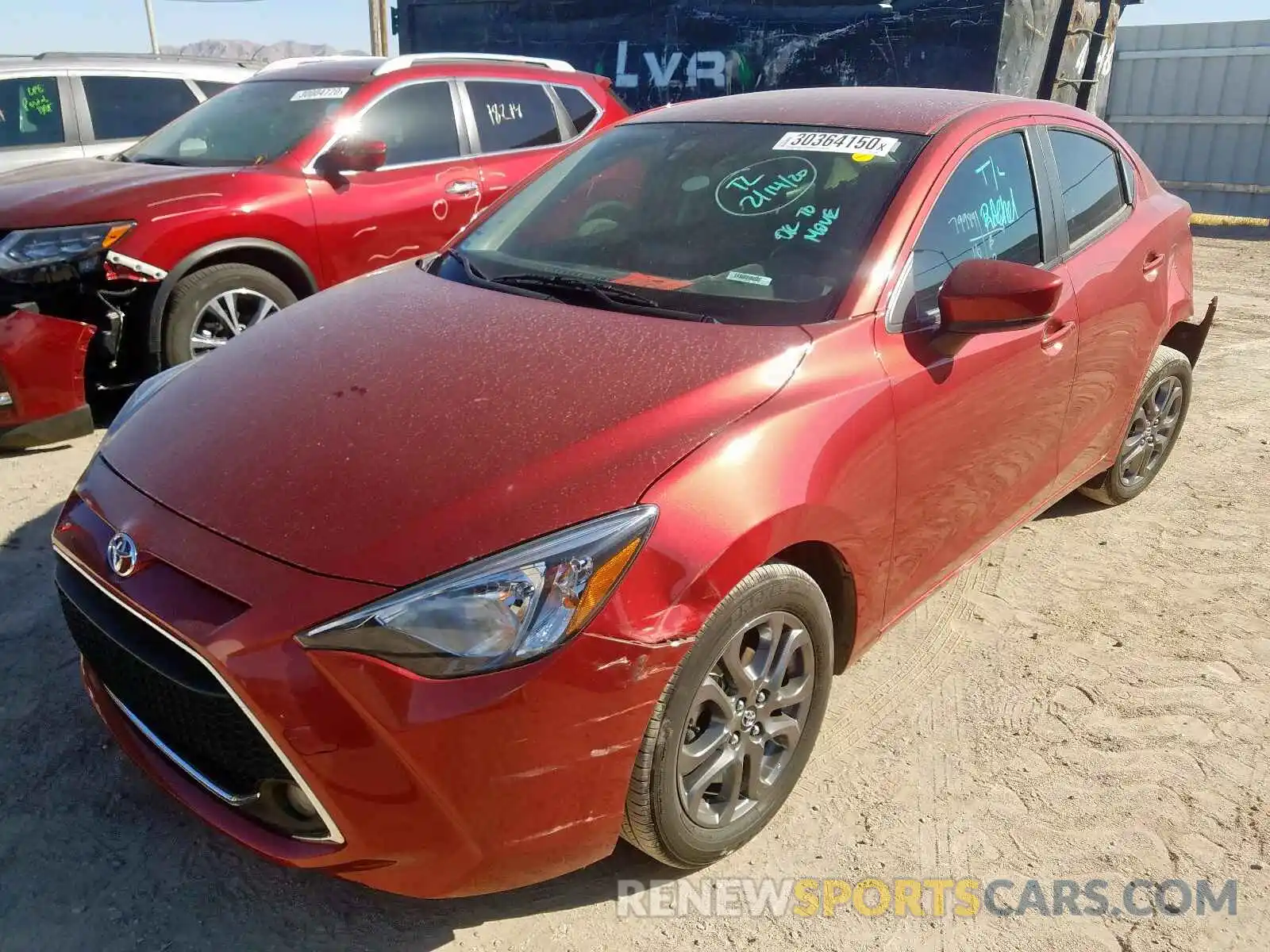 2 Photograph of a damaged car 3MYDLBYV6KY512652 TOYOTA YARIS 2019